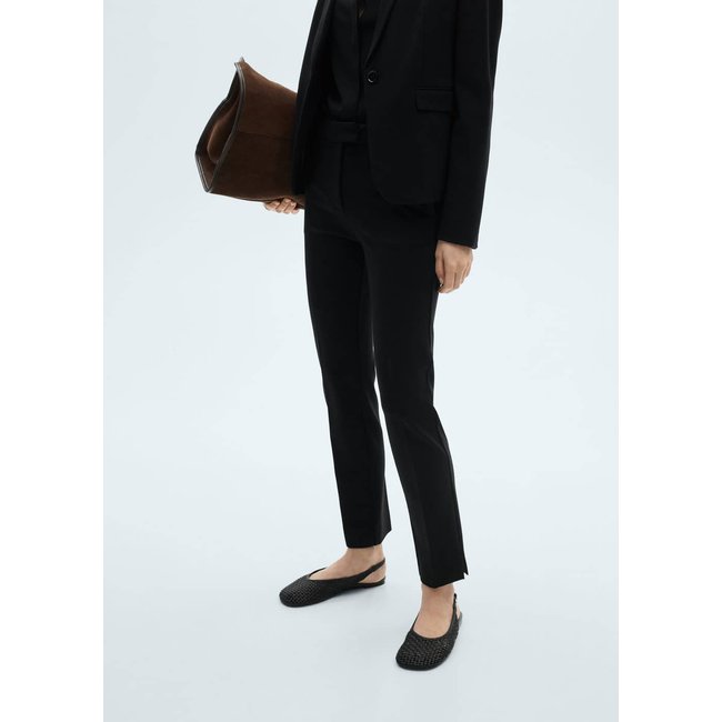 Pantalon droit taille normale - MANGO