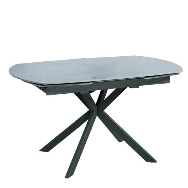 Table extensible en céramique 4/6 places OTTAWA Couleur gris <span itemprop=