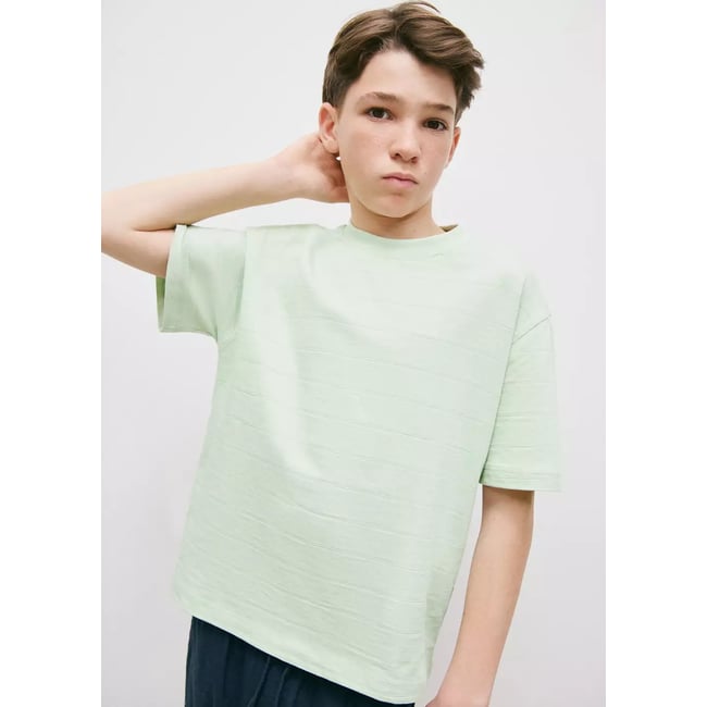 T-shirt coton vert d´eau <span itemprop=