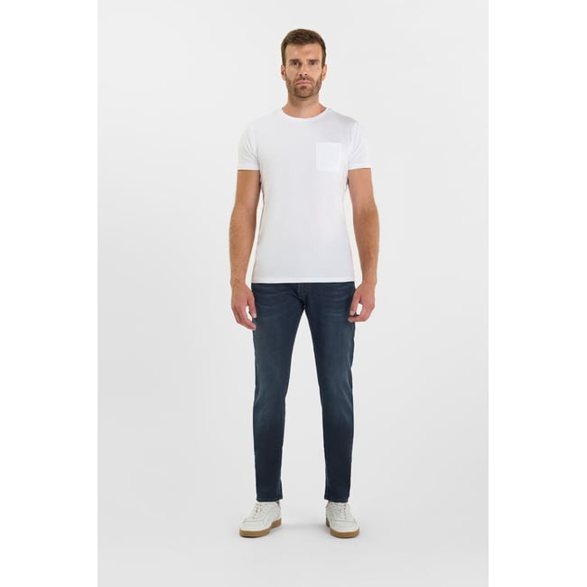 Jeans loose, large loose, longueur 34 blue <span itemprop=