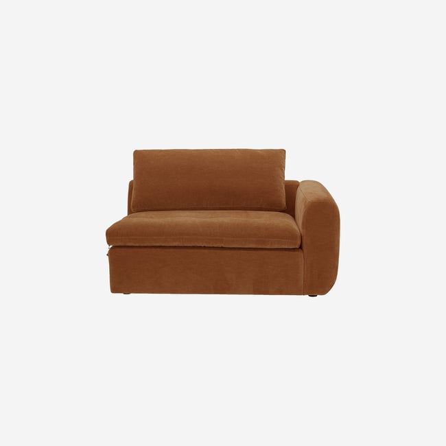 Module d'angle droit 2 places en tissu AMERIA - HABITAT