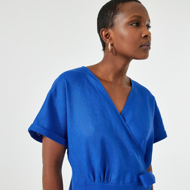 Robe lin droite clearance