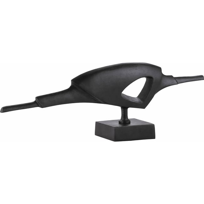 Sculpture en métal Couleur bronze noirâtre <span itemprop=