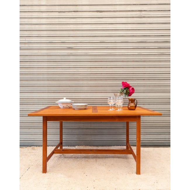 Table à manger en bois Romy N°1444 - Bon état Couleur bois clair <span itemprop=