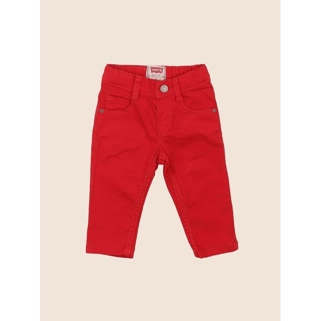 Pantalon - Très bon état rouge <span itemprop=
