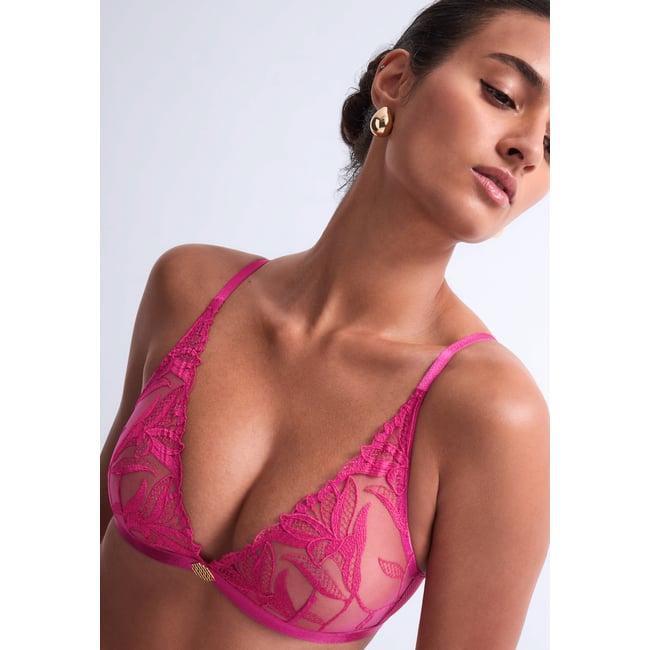 Soutien gorge Triangle bralette Sweet Euphoria rose <span itemprop=