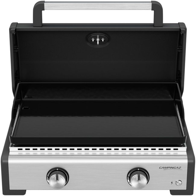 Plancha gaz à poser MASTER 2 COOK - Housse 2210866 avec couvercle de cuisson - CAMPINGAZ