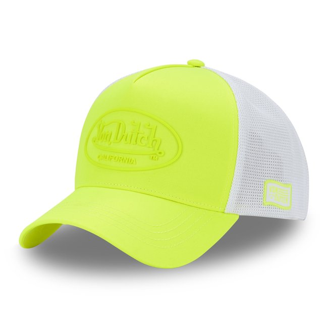 Casquette Trucker FLUO jaune fluo/blanc <span itemprop=