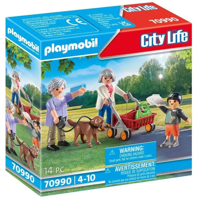 City Life Grands-parents avec petit-fils v019845 <span itemprop=