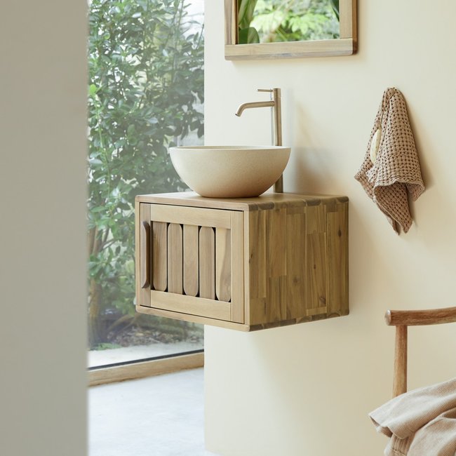 Meuble Salle De Bain, LILA Couleur naturel <span itemprop=