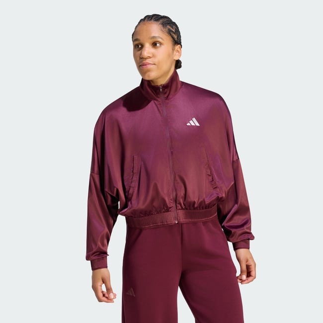 Veste De Tennis Cover Up Climacool® maroon <span itemprop=
