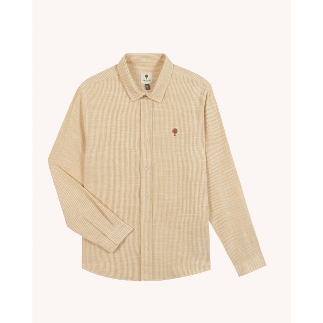 Chemise IRATY IRATY crème et jaune <span itemprop=