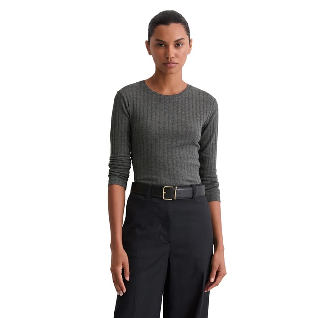T-shirt long slim en mélange coton-modal organique - MARC O'POLO