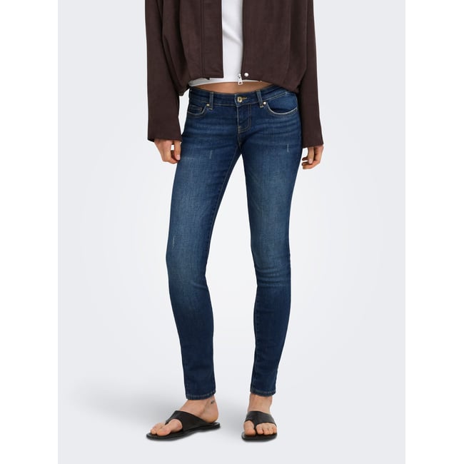 Jean Skinny dark blue denim <span itemprop=