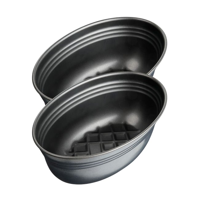 Lot de 2 moules à gâteaux 26/26 cm Black metallic Black noir <span itemprop=