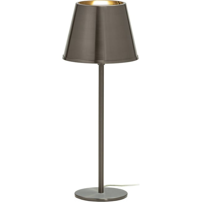 Lampe de table en laiton Couleur plombé <span itemprop=