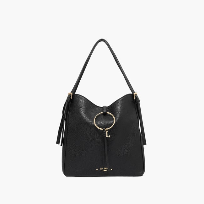 Sac shopper  Tatjana noir,doré <span itemprop=