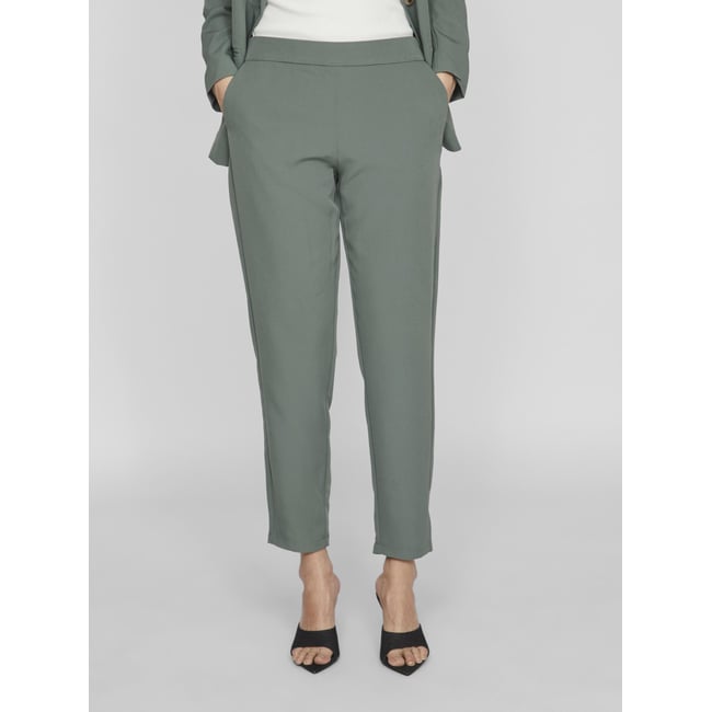 Pantalon Raccourci duck green <span itemprop=