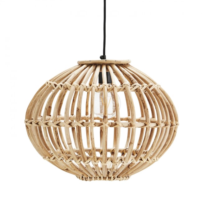 Lampe Suspension en Bambou Ronde Couleur v002237 <span itemprop=