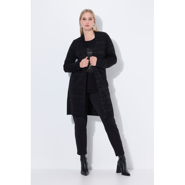 Cardigan à message scintillant noir <span itemprop=