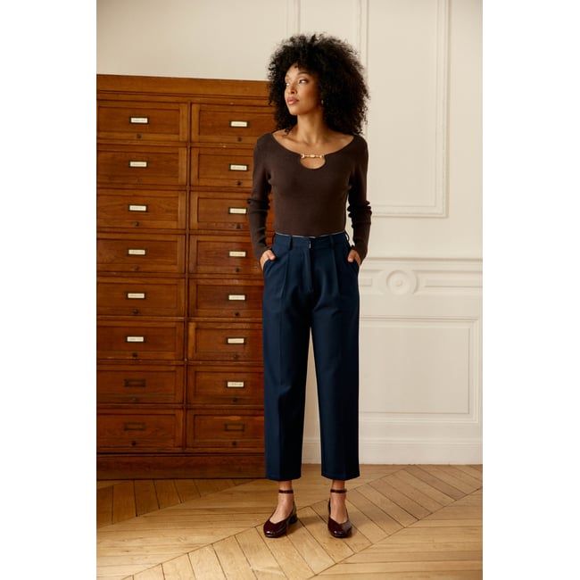 Pantalon carotte uni PAROT - LA PETITE ETOILE