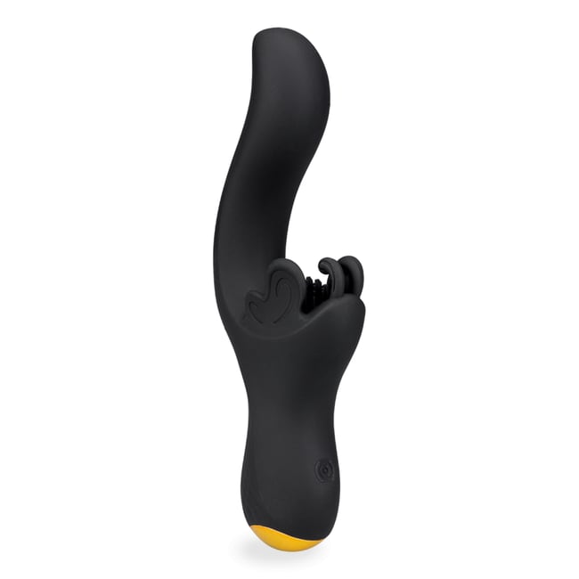 Vibromasseur puissant point G et clitoris Eternity noir <span itemprop=