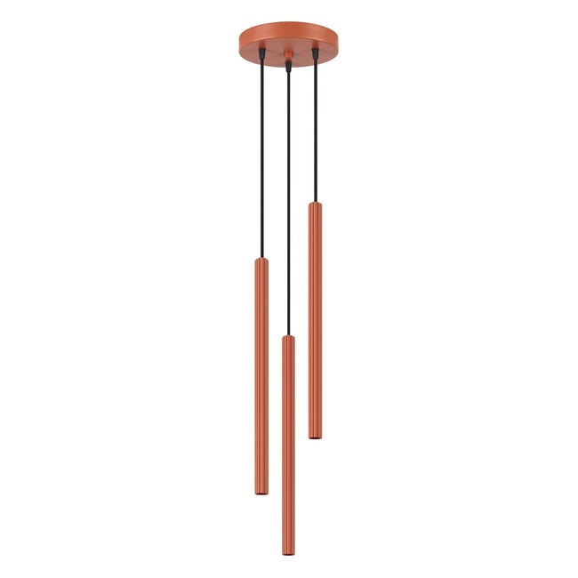 Suspension Acier Ocre Rouge G9 3 Arche Couleur ocre rouge <span itemprop=