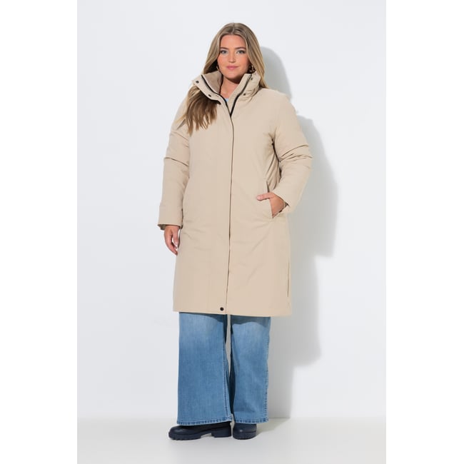 Doudoune longue HYPRAR beige <span itemprop=