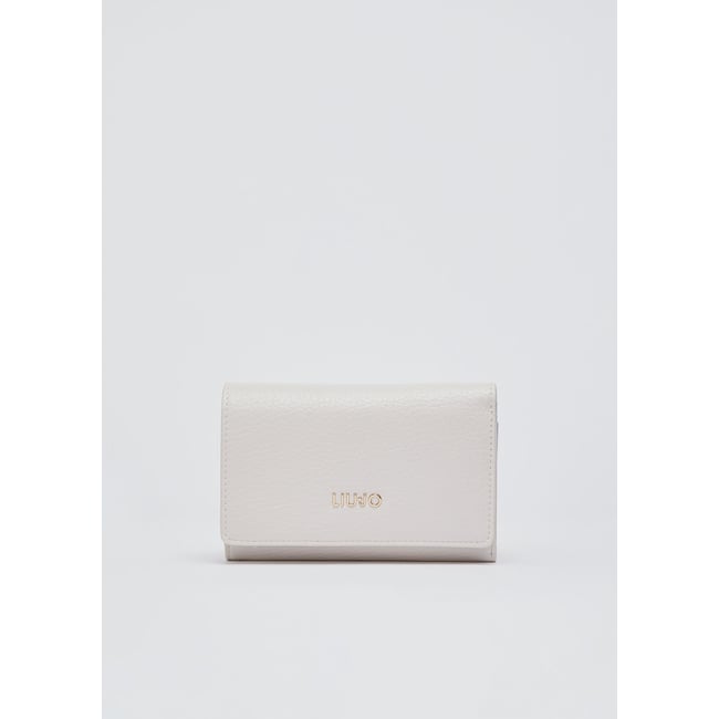 Portefeuille grand format crème <span itemprop=