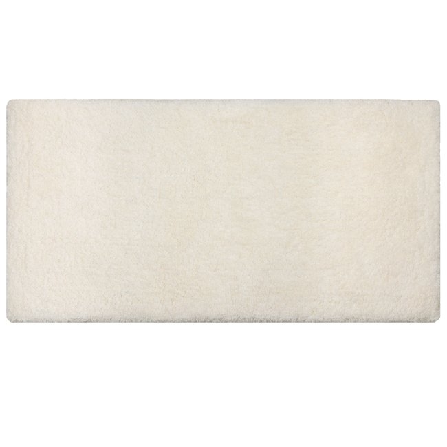 Descente de lit shaggy TALKA Couleur blanc <span itemprop=