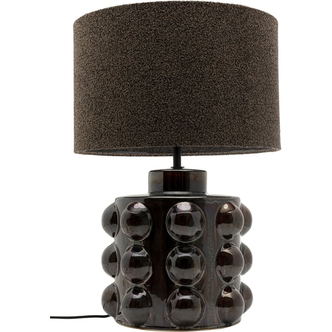 Lampe en porcelaine, CALAMARO Couleur marron <span itemprop=