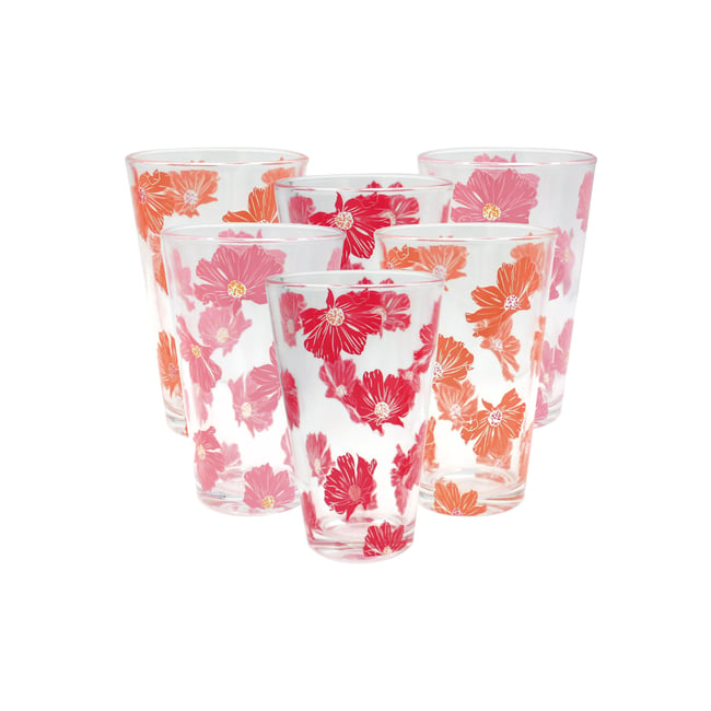 Set de 6 verres, OPHELIA Couleur rose <span itemprop=