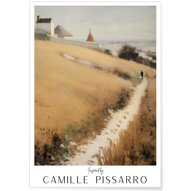 Affiche Camille Pissarro n°4 Couleur blanc <span itemprop=