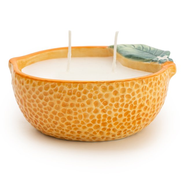 Ceramic Orange Candle, orange, SO'HOME