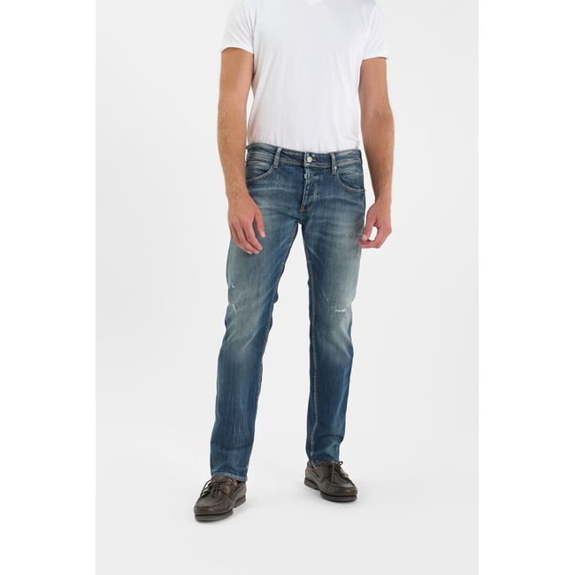 Jeans slim stretch 700/11, longueur 34 blue <span itemprop=