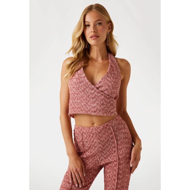 Top Encolure Américaine Maille Stretch - GUESS