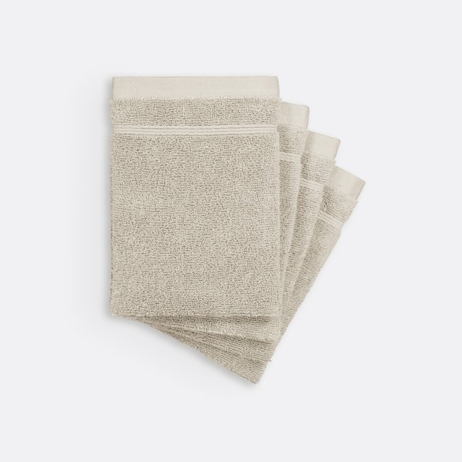 4er-Pack Waschlappen Zavara, Schlingenfrottee - LA REDOUTE INTERIEURS