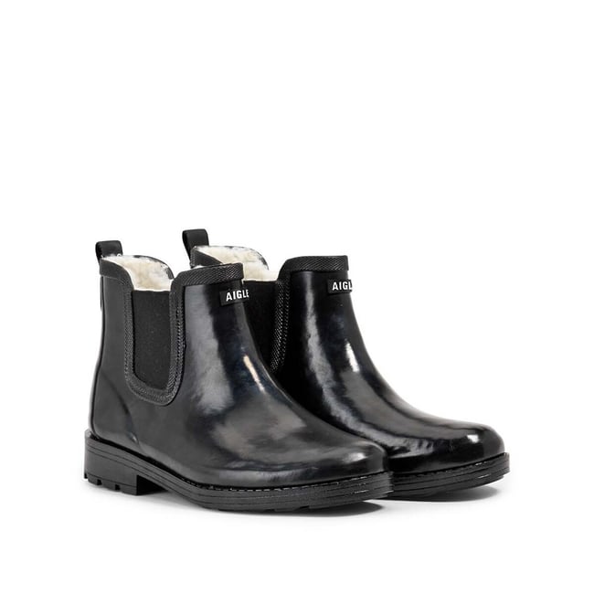 Botas de lluvia forradas CARVILLE FUR 2 negro <span itemprop=