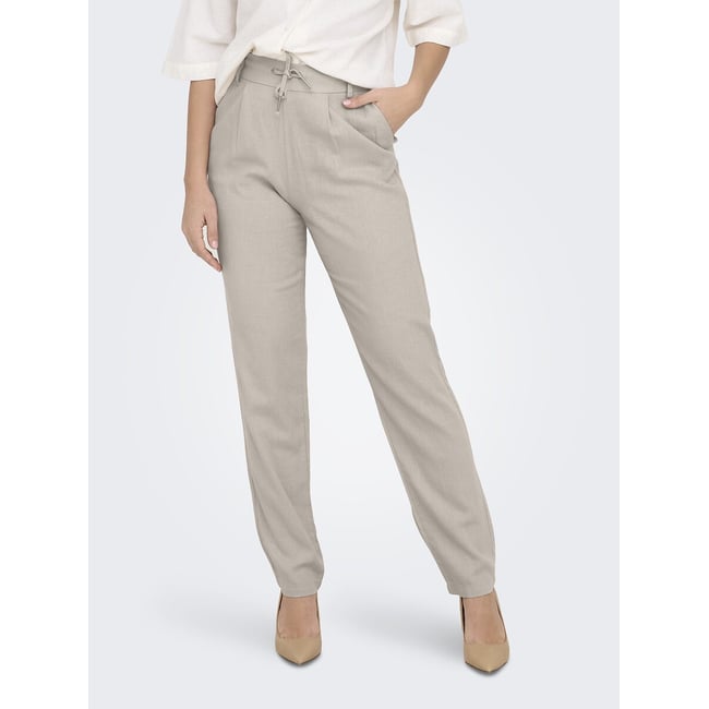 Straight Trousers, light taupe, ONLY