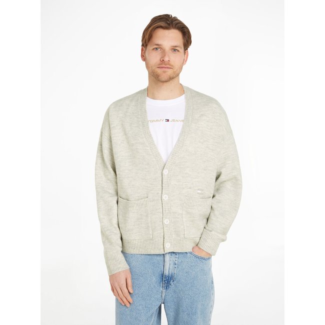 Chaqueta de punto abotonada beige <span itemprop=