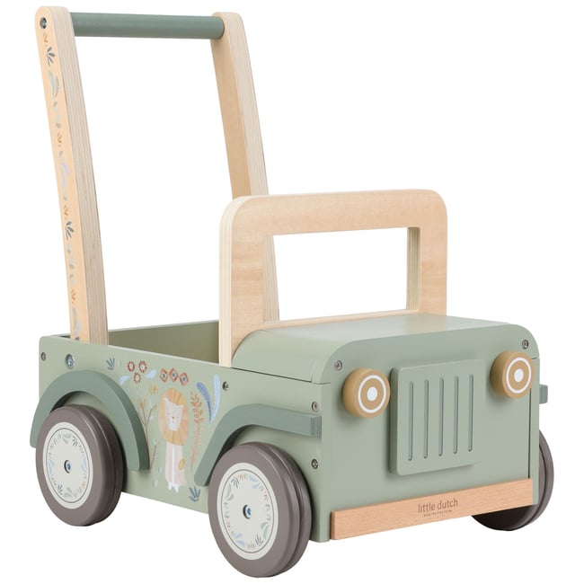Chariot Voiture de Safari vert, multicolore, bois <span itemprop=