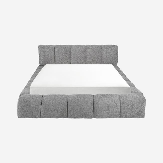 Lit coffre en tissu chenille SETANA - HABITAT