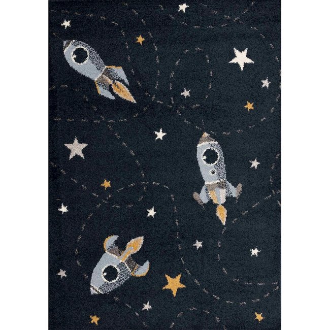 Tapis enfant Fusées rapides Couleur multicolore <span itemprop=