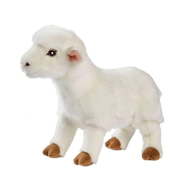 Agneau blanc peluche 28cm - ANIMA