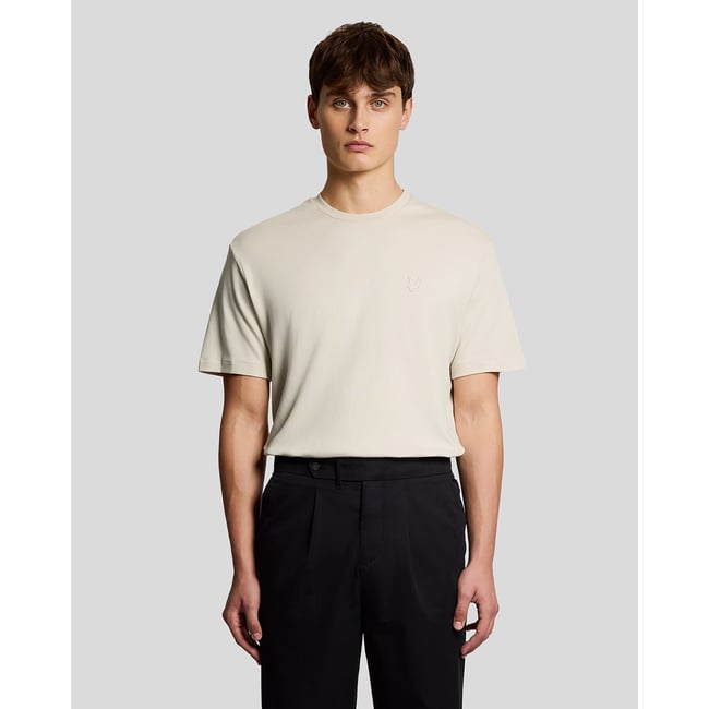 T-shirt coupe décontractée beige bouleau <span itemprop=