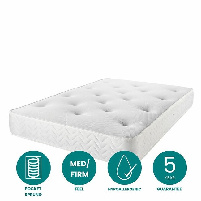 Pocket Duchess 1000 Mattress, white, ASPIRE