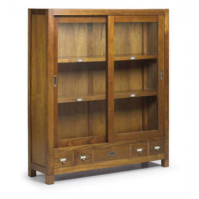 Vaisselier 5 tiroirs bronze - ONÉLINE Couleur marron <span itemprop=