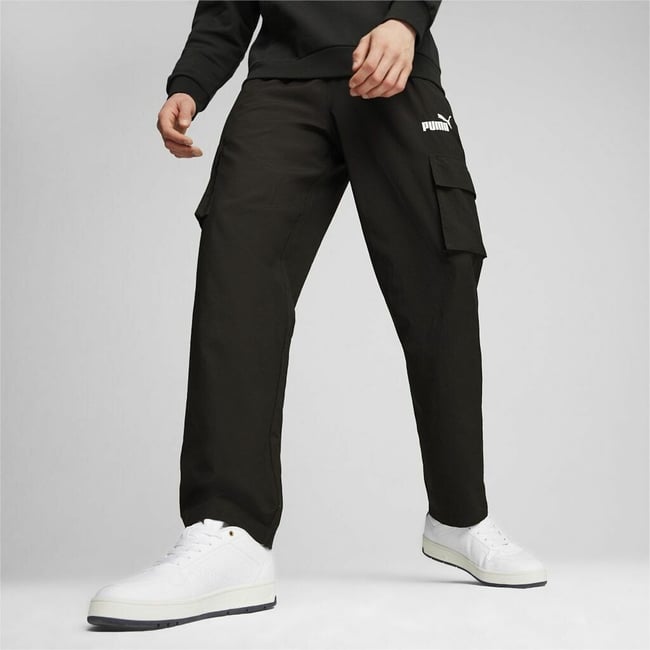 Pantalon de sport avec poches cargo noir <span itemprop=