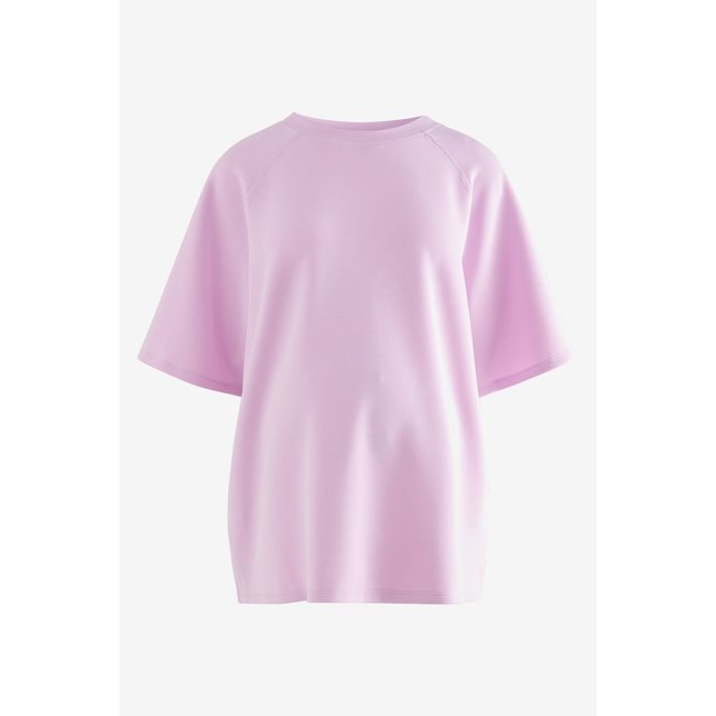 T-shirt de grossesse doux à manches courtes rose <span itemprop=