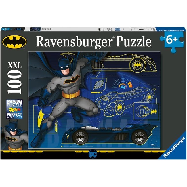 Puzzle La Batmobile Batman 100 pcs XXL - RAVENSBURGER